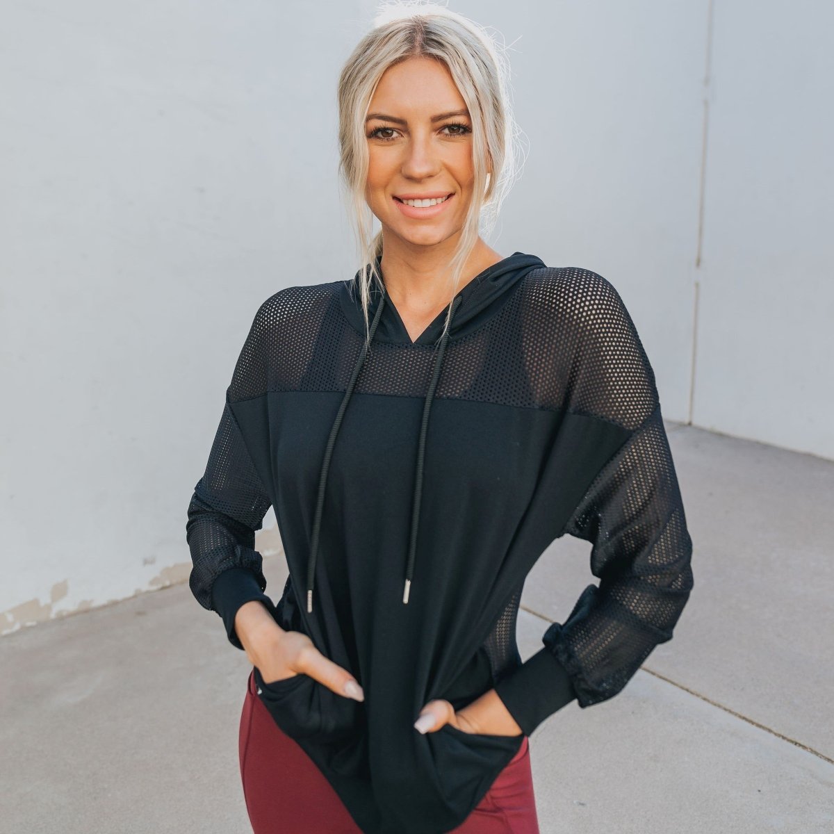 Champion Mesh Hoodie - Black - Senita Athletics