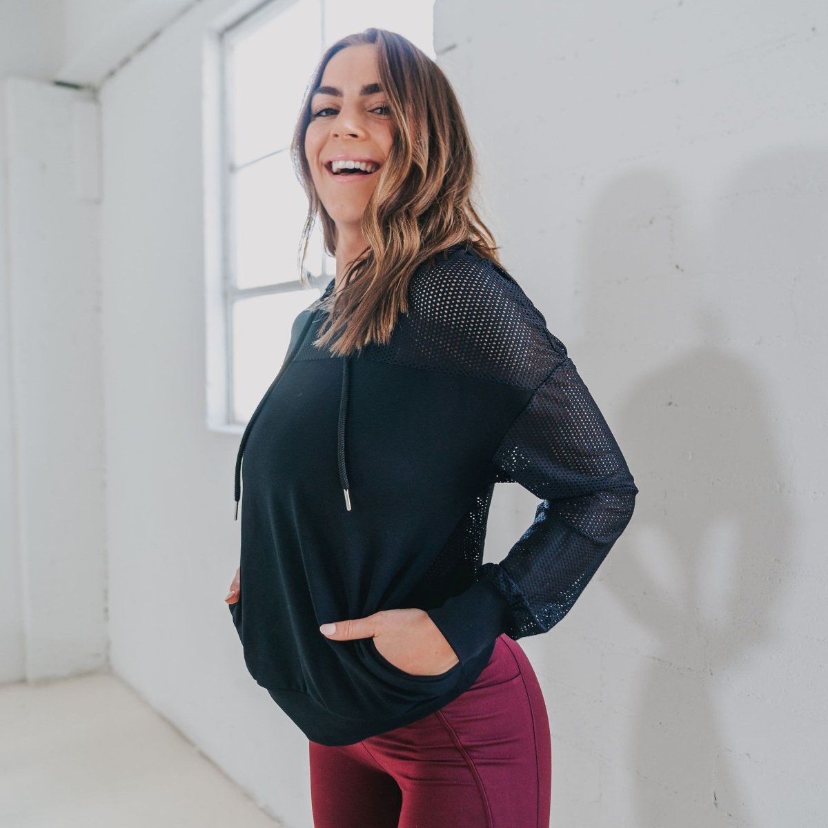 Champion Mesh Hoodie - Black - Senita Athletics