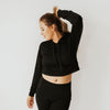 Cropped Hoodie - Black - Senita Athletics