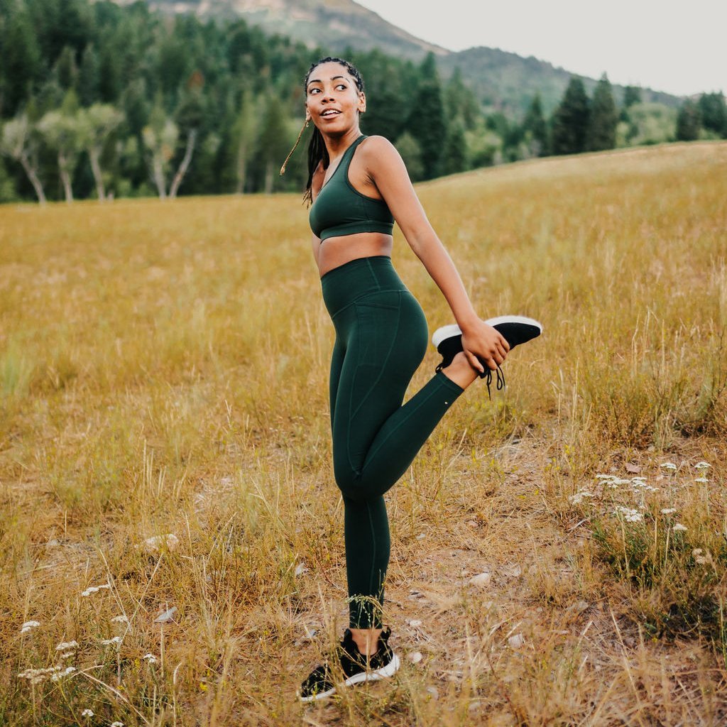 Cross Paths Sports Bra - Evergreen - Senita Athletics