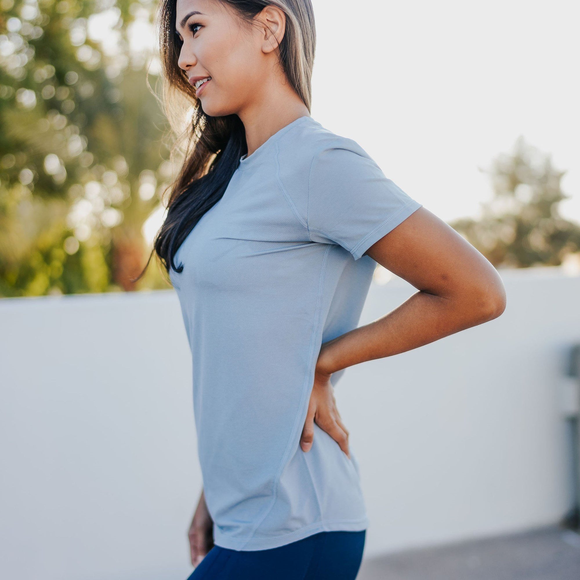 Daily Tee - Steel Blue - Senita Athletics