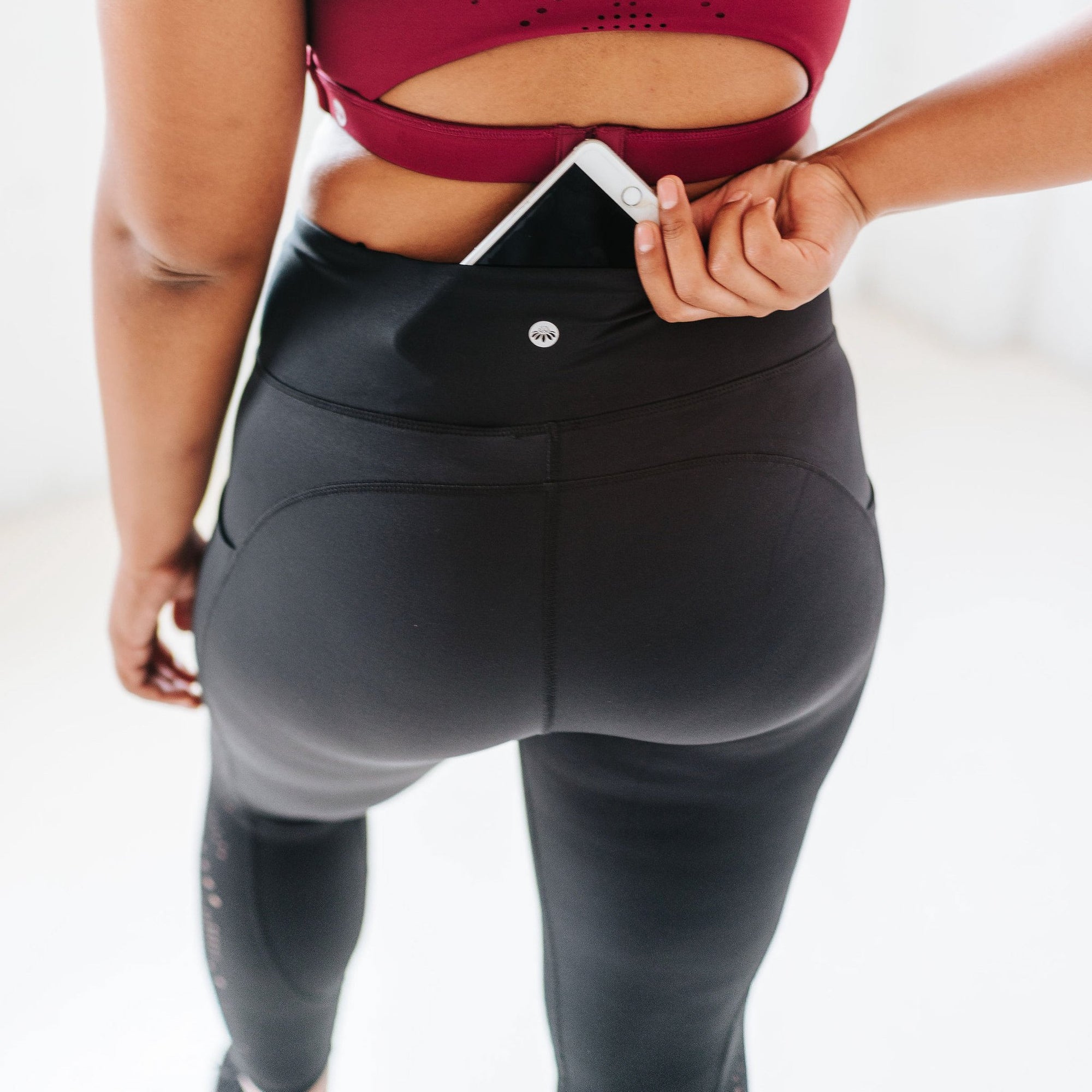 Denali Laser Cut Capris - Black - Senita Athletics