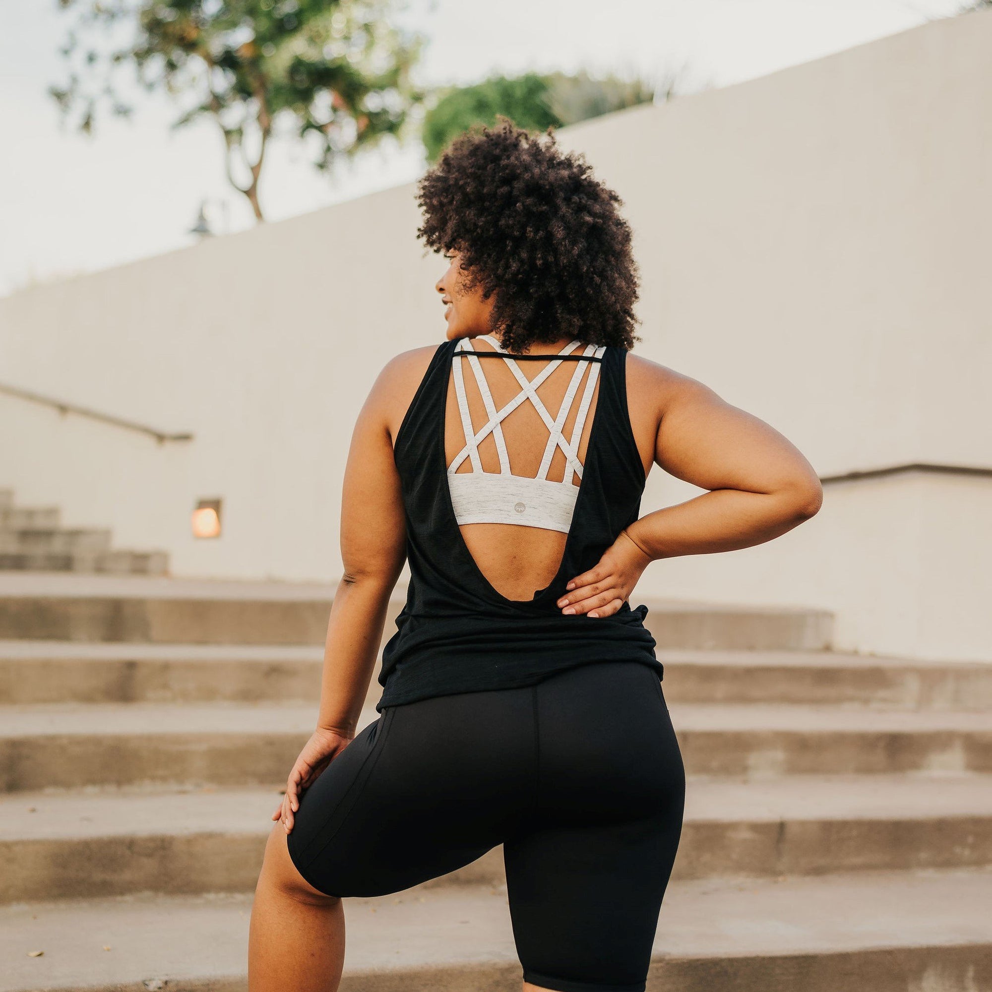Drift Tank Top - Black - Senita Athletics