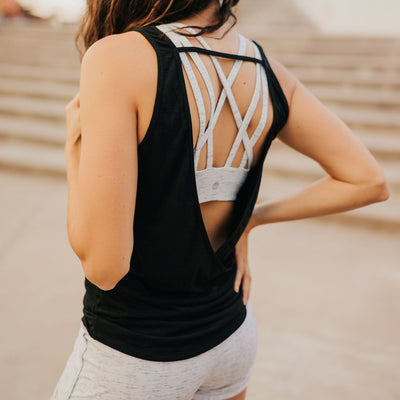 Drift Tank Top - Black - Senita Athletics