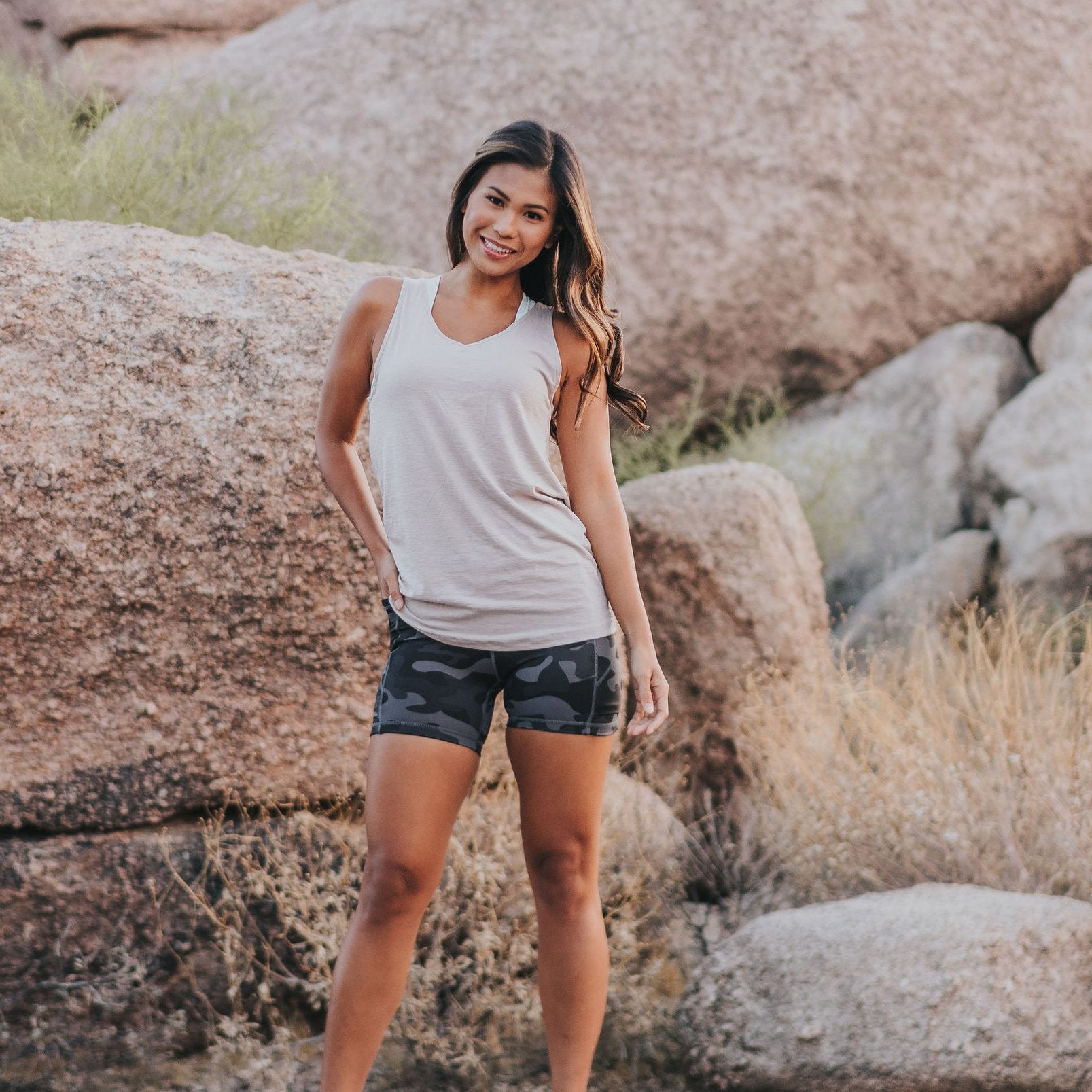 Drift Tank Top - Pebble Gray - Senita Athletics