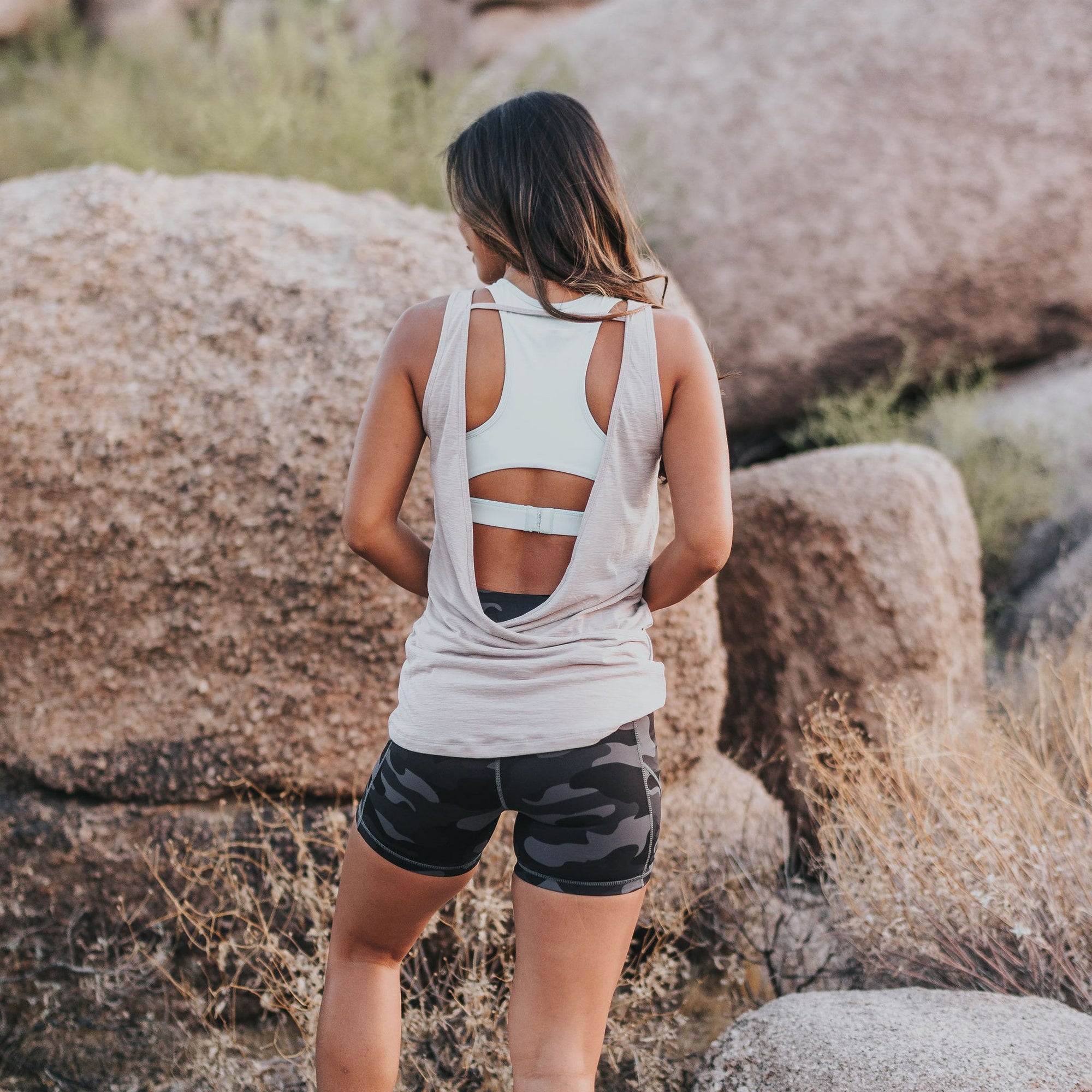 Drift Tank Top - Pebble Gray - Senita Athletics