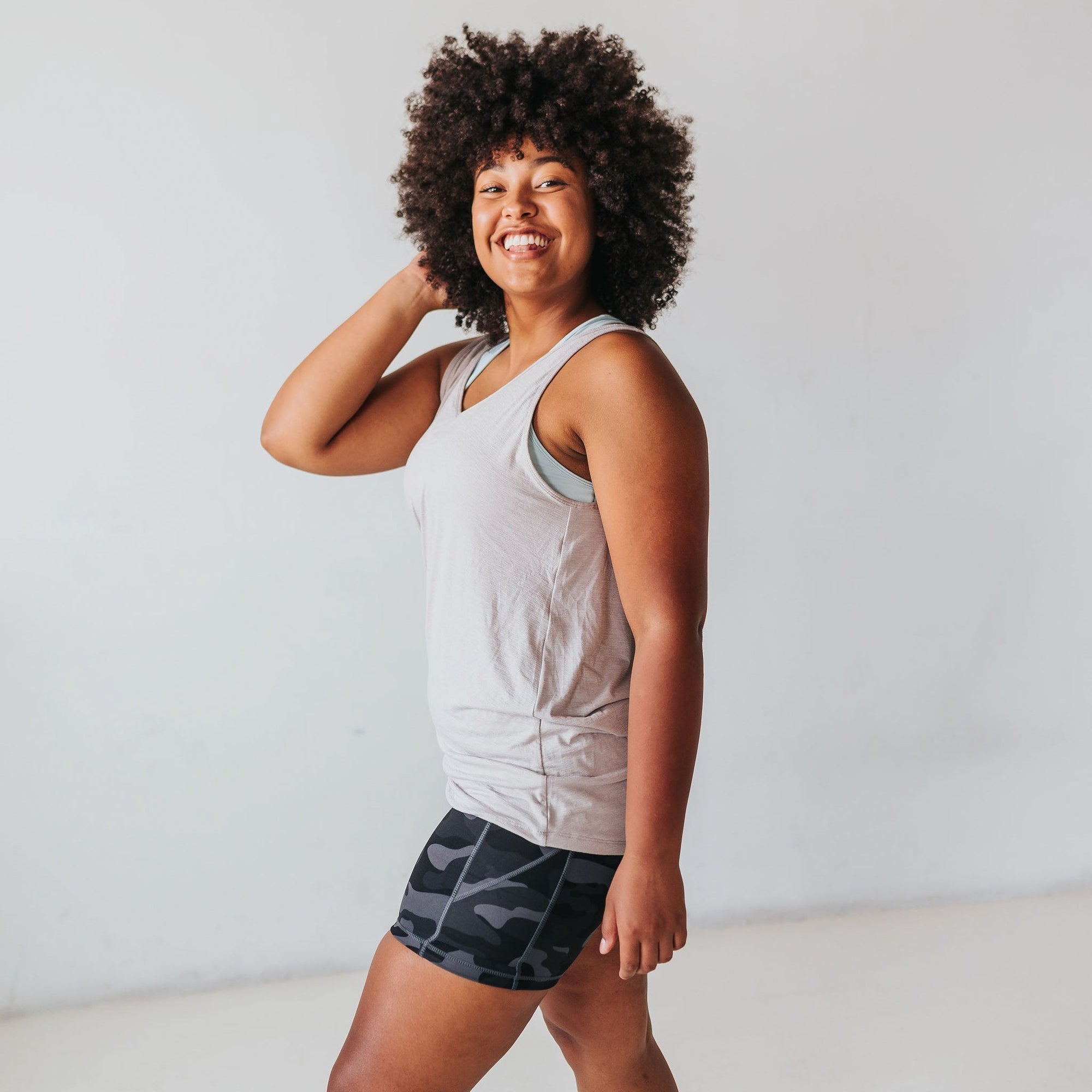 Drift Tank Top - Pebble Gray - Senita Athletics