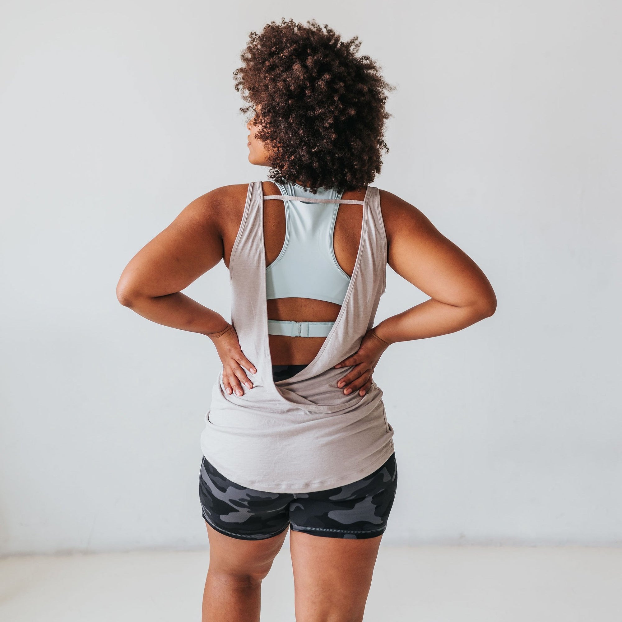 Drift Tank Top - Pebble Gray - Senita Athletics