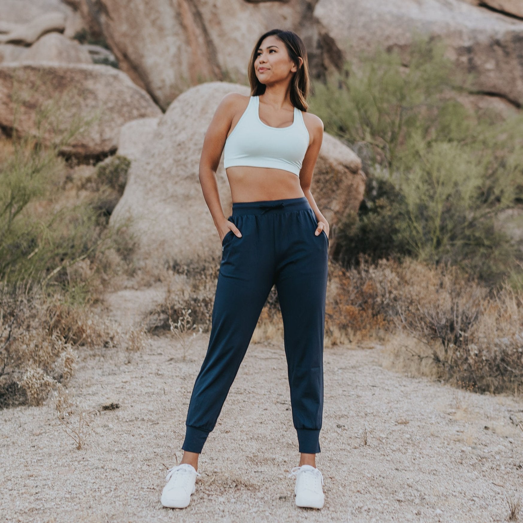 Easy Going Joggers - Navy - Senita Athletics