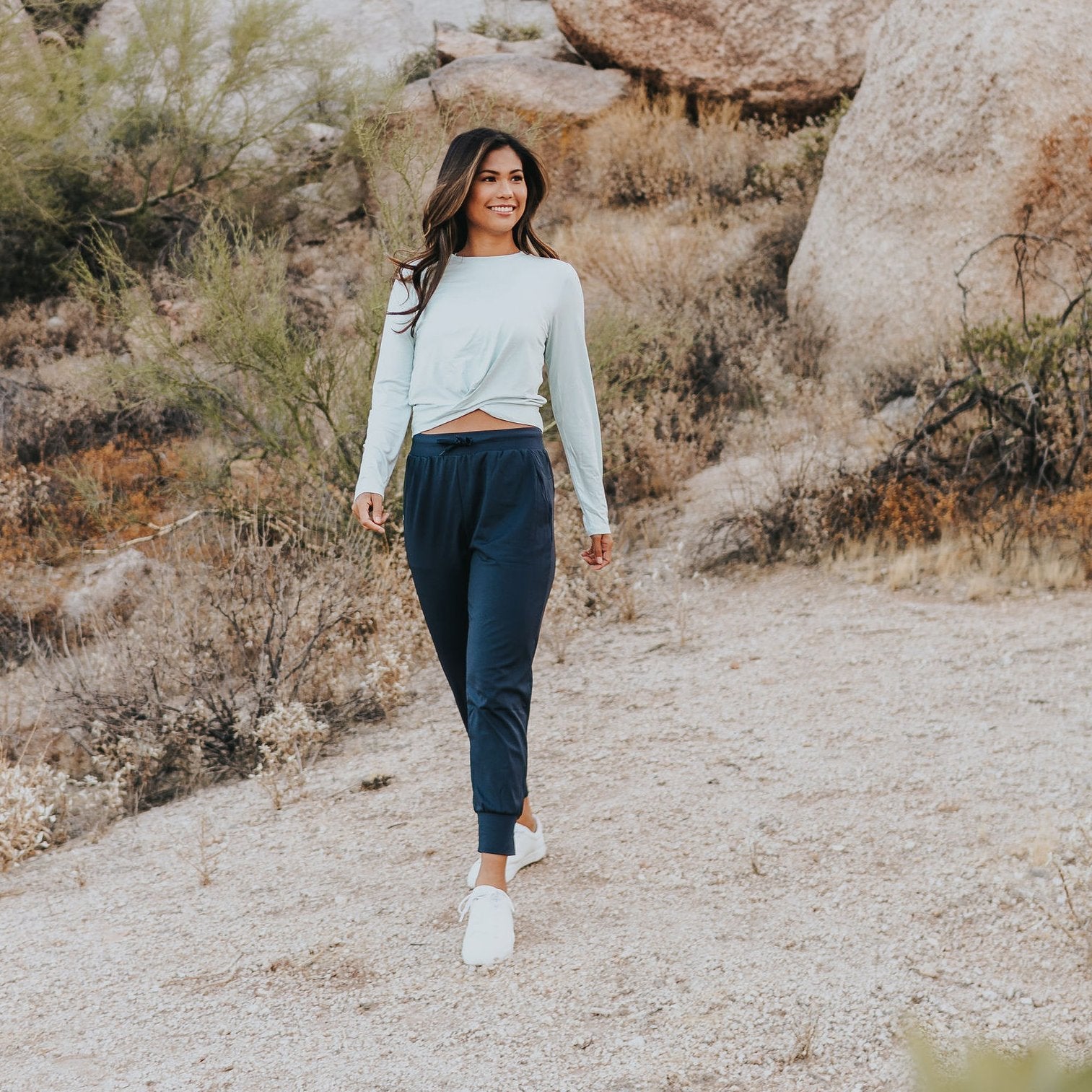 Easy Going Joggers - Navy - Senita Athletics