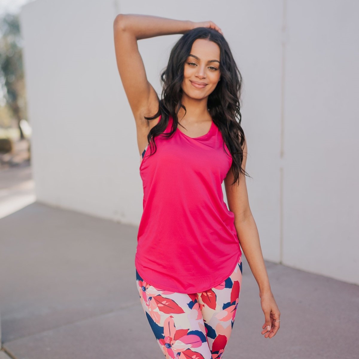 Extra Mile Mesh Back Tank - Punch - Senita Athletics