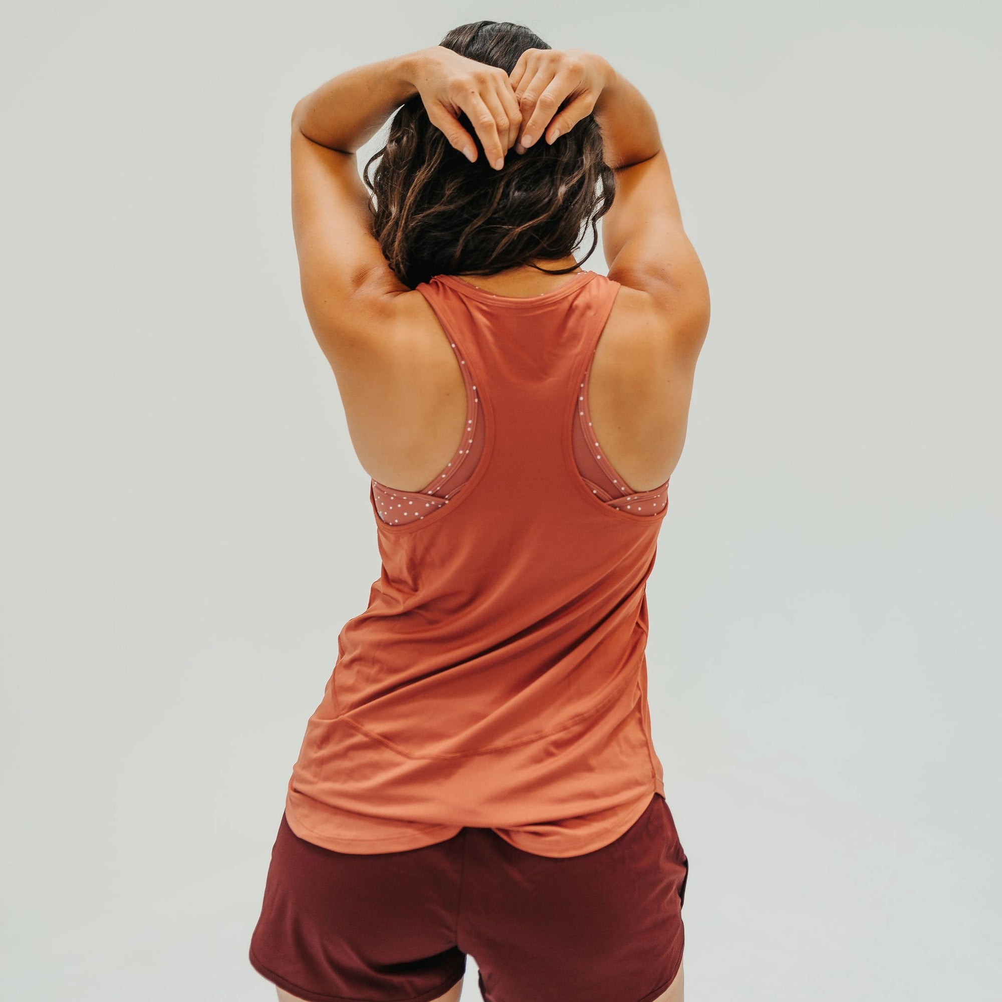 Extra Mile Tank - Burnt Amber - Senita Athletics