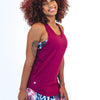 Extra Mile Tank - Merlot - Senita Athletics