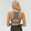 Go With The Flow Nursing Sports Bra - Heathered Gray - Senita Athletics