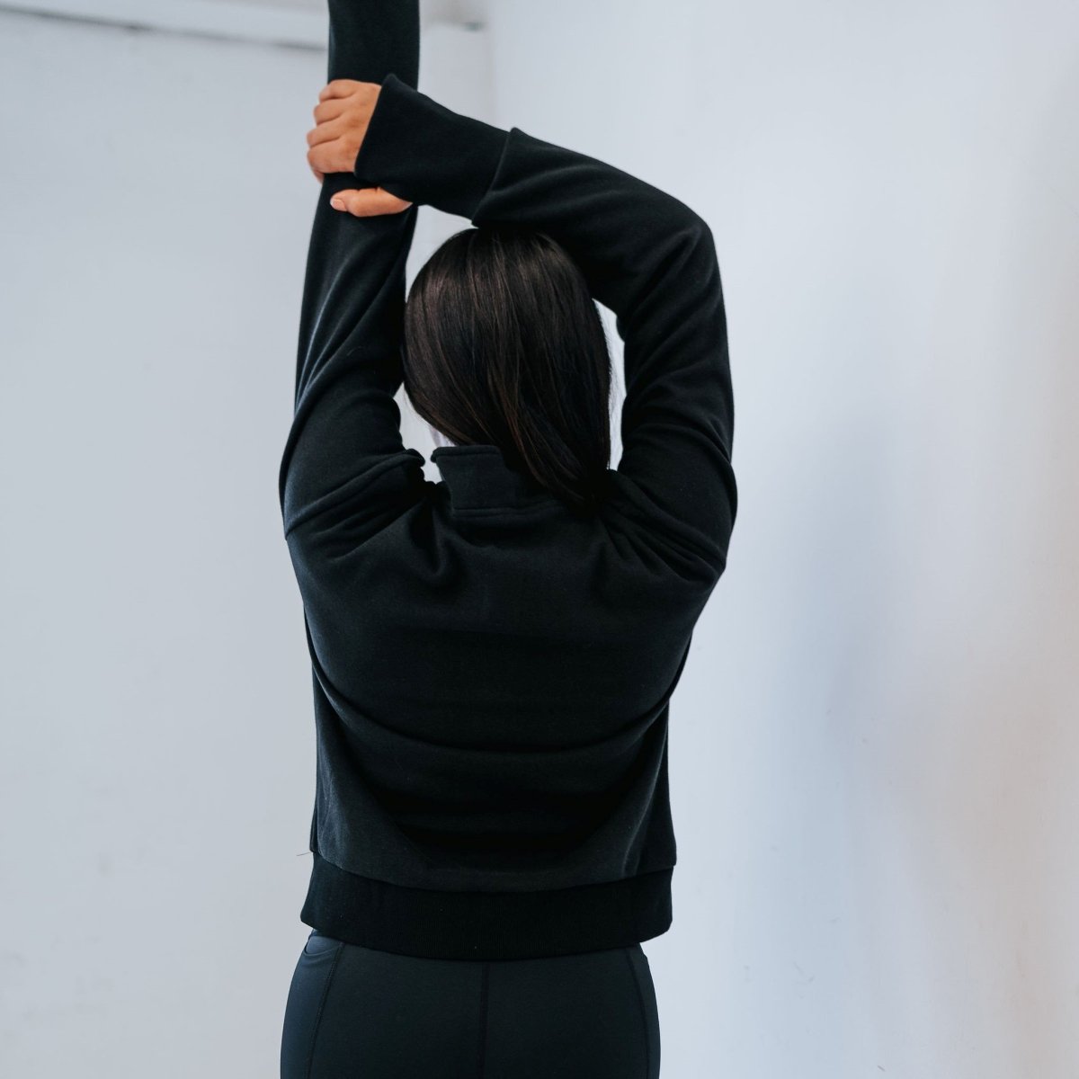 Hailey Classic Half Zip - Black - Senita Athletics