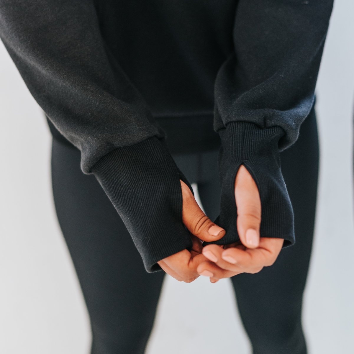 Hailey Classic Half Zip - Black - Senita Athletics