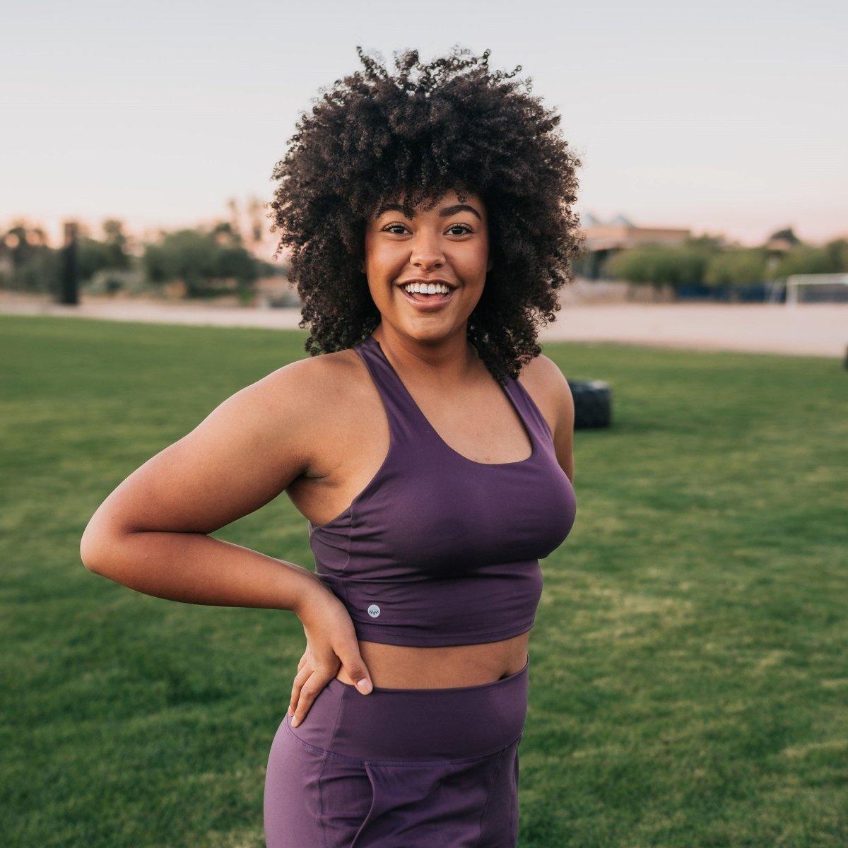 Harmony Crop Top - Eggplant - Senita Athletics