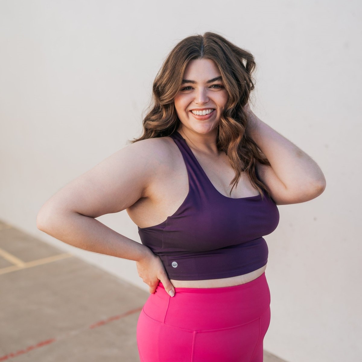 Harmony Crop Top - Eggplant - Senita Athletics