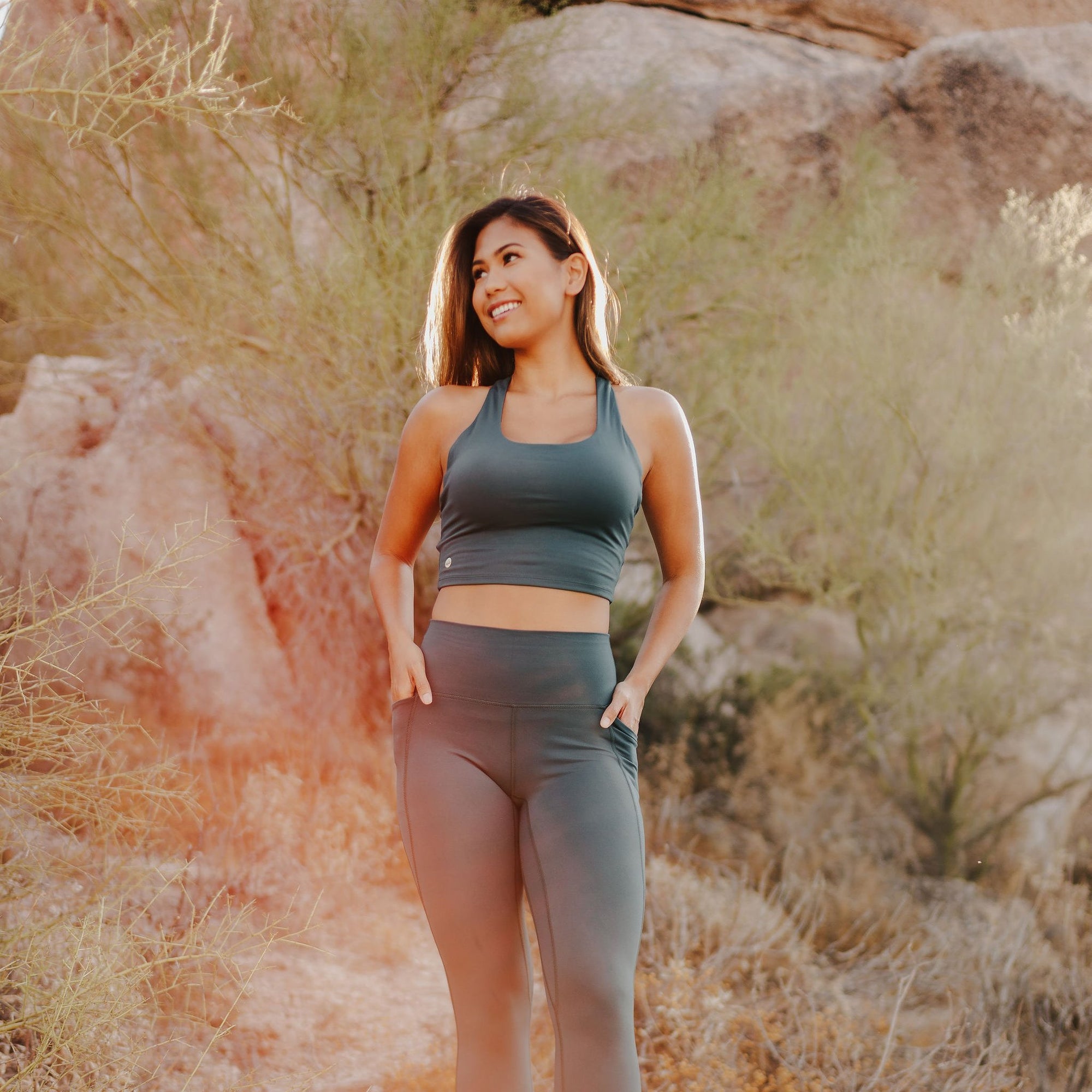 Harmony Crop Top - Pacific - Senita Athletics