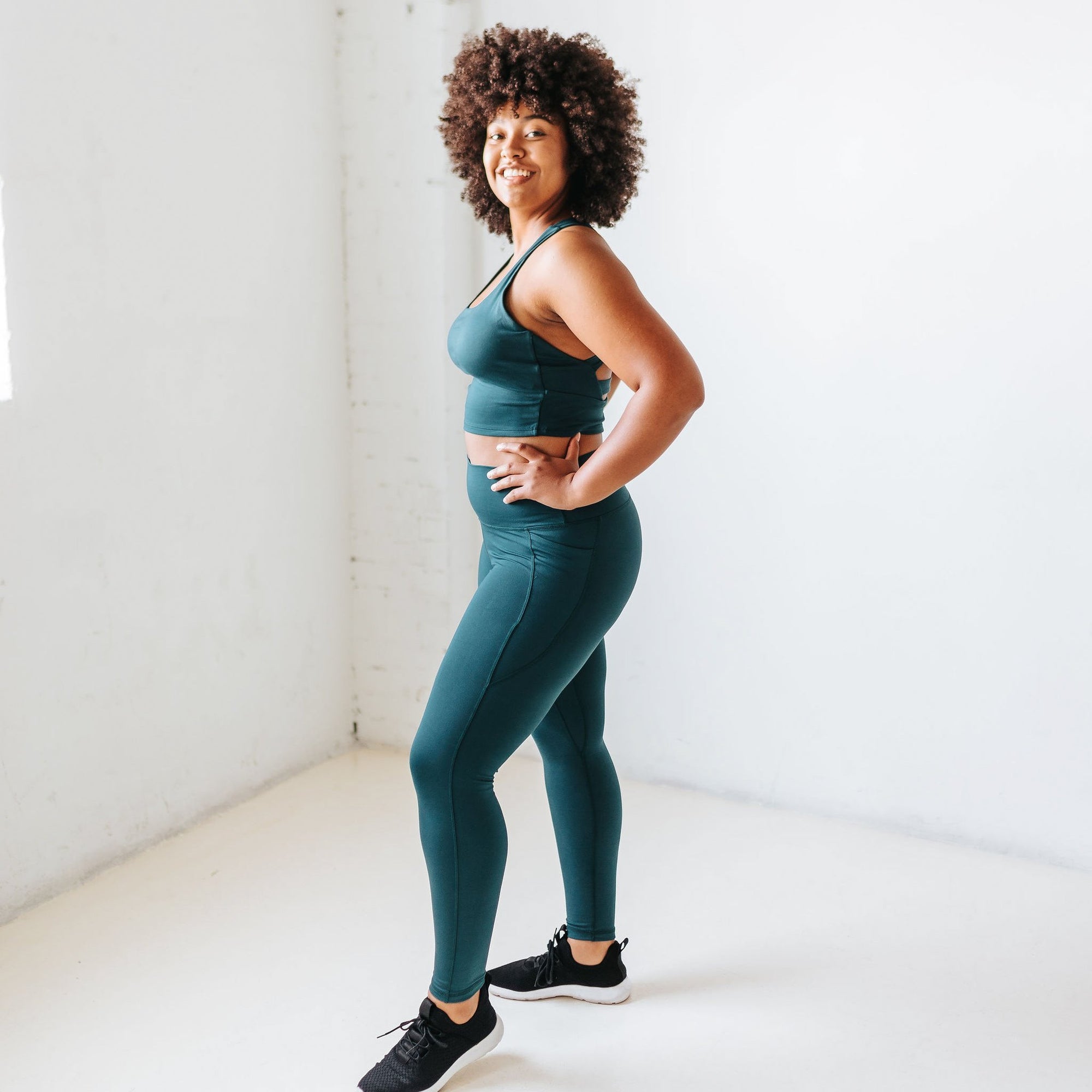 Harmony Crop Top - Pacific - Senita Athletics