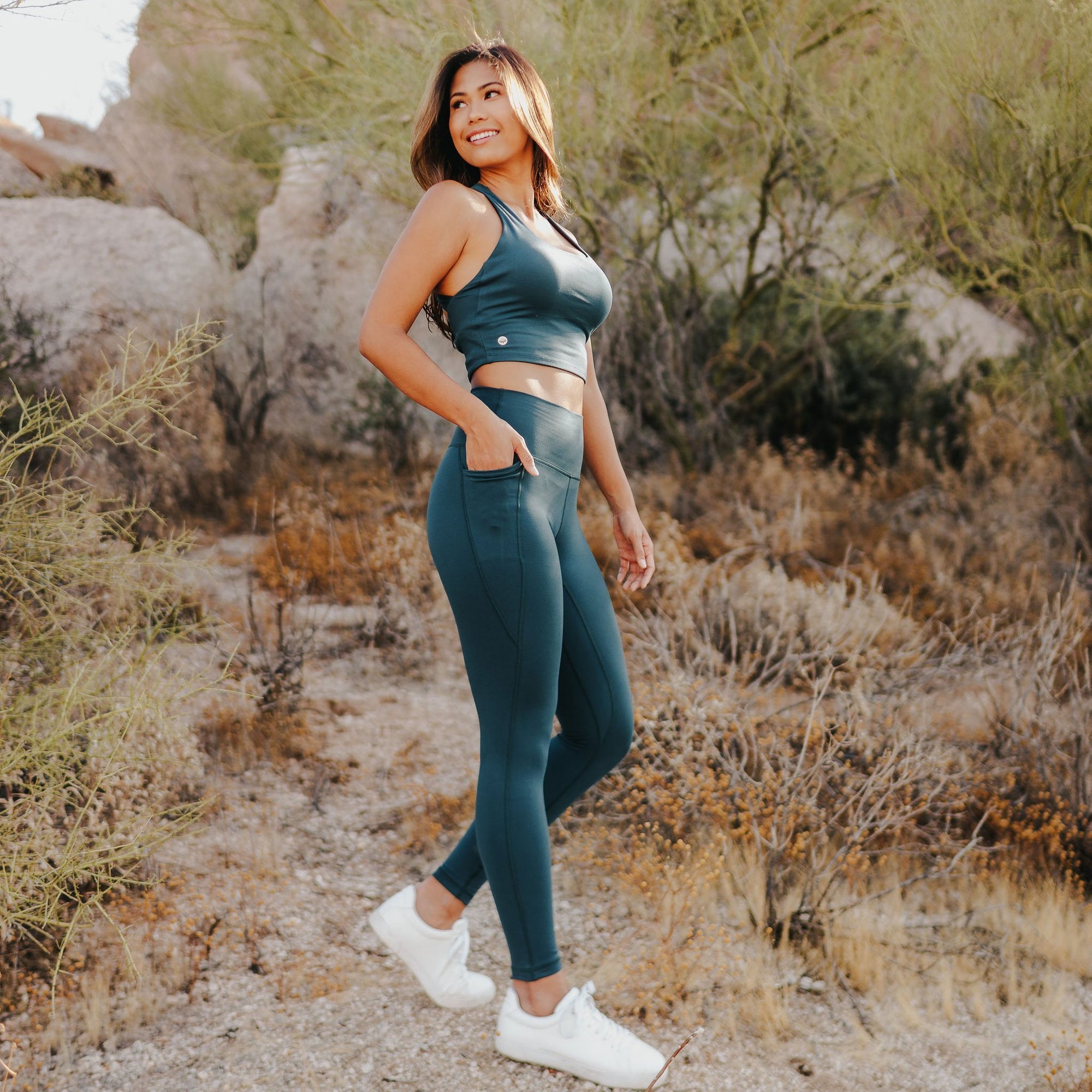Harmony Crop Top - Pacific - Senita Athletics