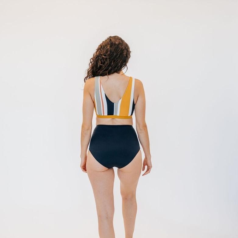 Havasu Bikini Top - Honey Stripe - Senita Athletics