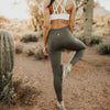 High Rise Pants - Gray - Senita Athletics