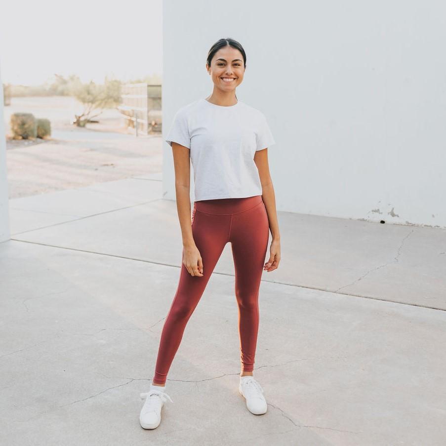 High Rise Pants - Marsala - Senita Athletics