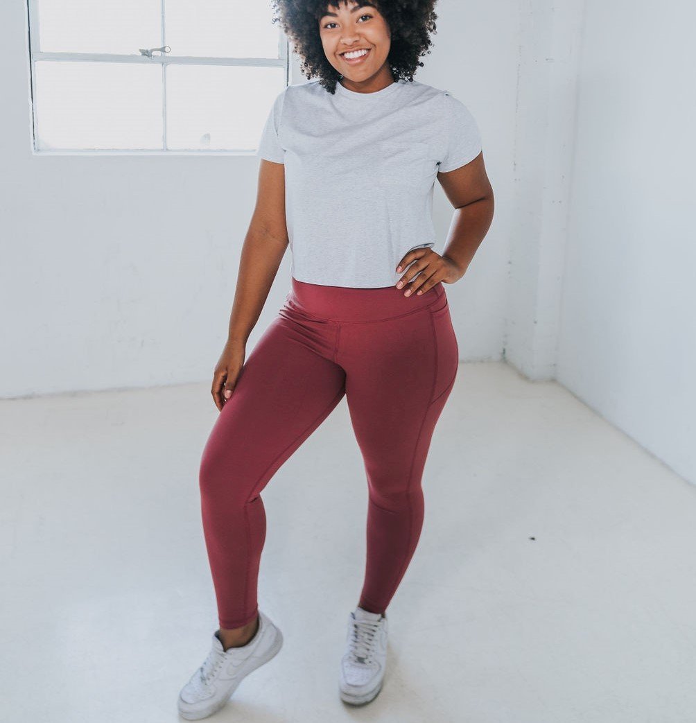 High Rise Pants - Marsala - Senita Athletics