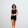 Laced Up Crop Top - Black - Senita Athletics