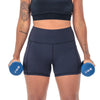 Lux High Waisted Rio Shorts (3.75 in. inseam) - Black - Senita Athletics