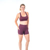 Lux High Waisted Rio Shorts (3.75 in. inseam) - Plum - Senita Athletics