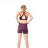 Lux High Waisted Rio Shorts (3.75 in. inseam) - Plum - Senita Athletics