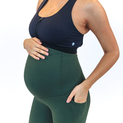 Lux Maternity Pants - Evergreen - Senita Athletics