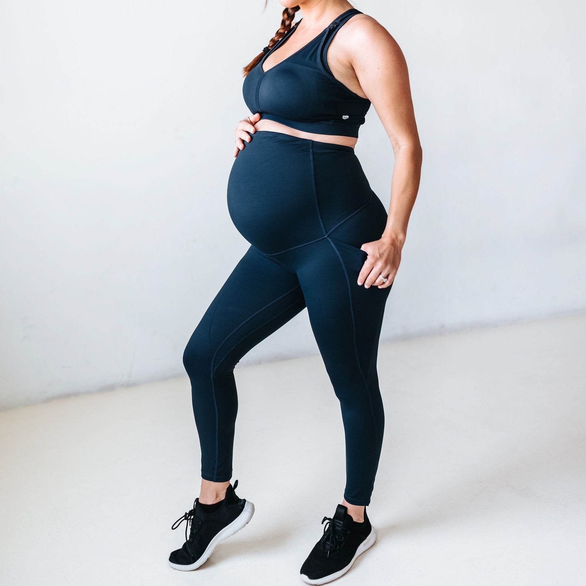 Lux Maternity Pants - Navy - Senita Athletics