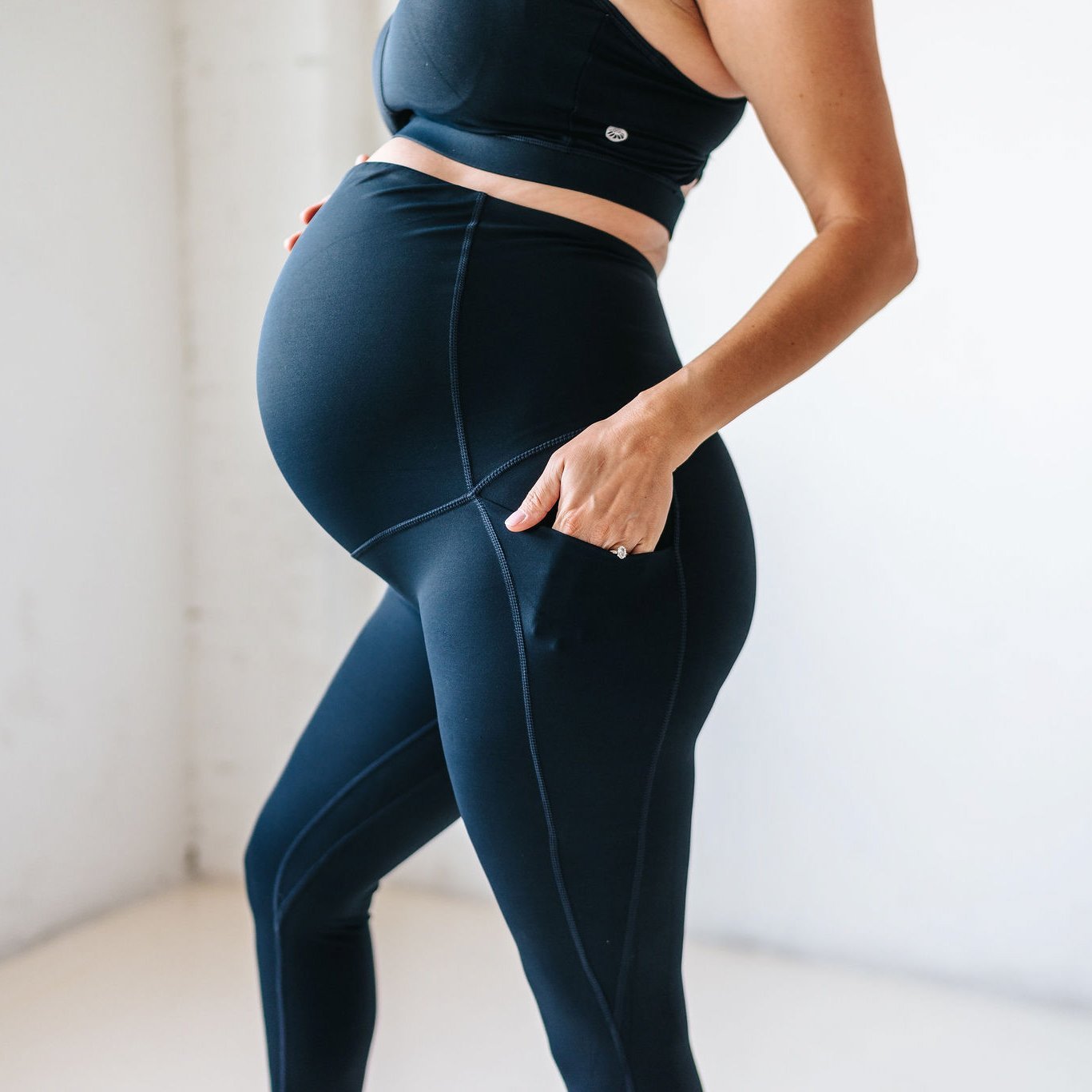 Lux Maternity Pants - Navy - Senita Athletics