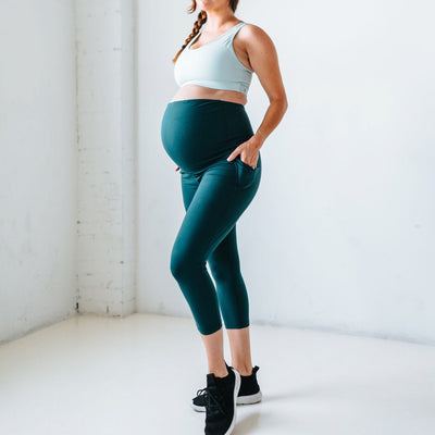 Maternity Skin Capris - Pacific - Senita Athletics