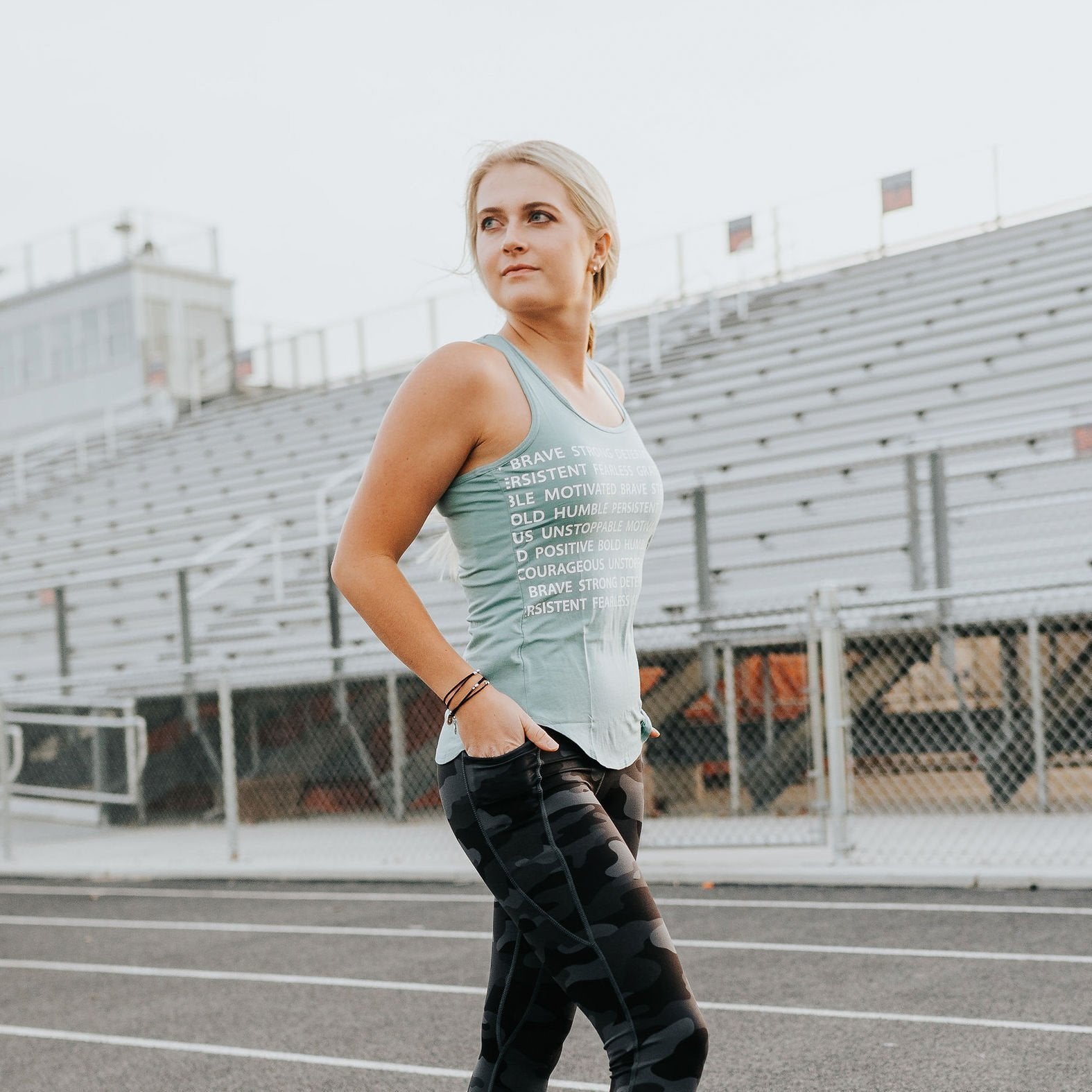 Motivate Tank - Blue - Senita Athletics