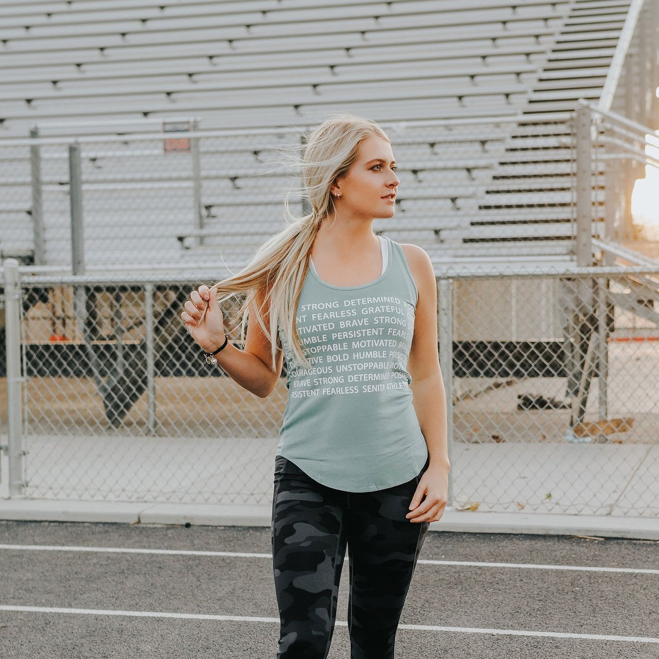 Motivate Tank - Blue - Senita Athletics