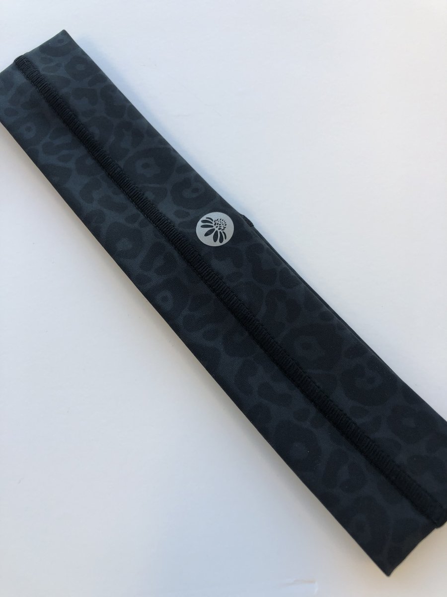 No-Slip Headband - Black Leopard - Senita Athletics