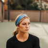 No-Slip Headband - Classic Blue Brushstroke - Senita Athletics