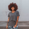 Nursing Short Sleeve Tee - Heathered Gray - Senita Athletics