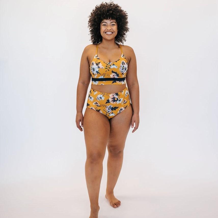 Page High Waisted Swim Bottoms - Wild Honey - Senita Athletics