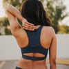 Perfect Pocket Sports Bra - Laser Cut Light Navy - Senita Athletics