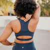 Perfect Pocket Sports Bra - Laser Cut Light Navy - Senita Athletics