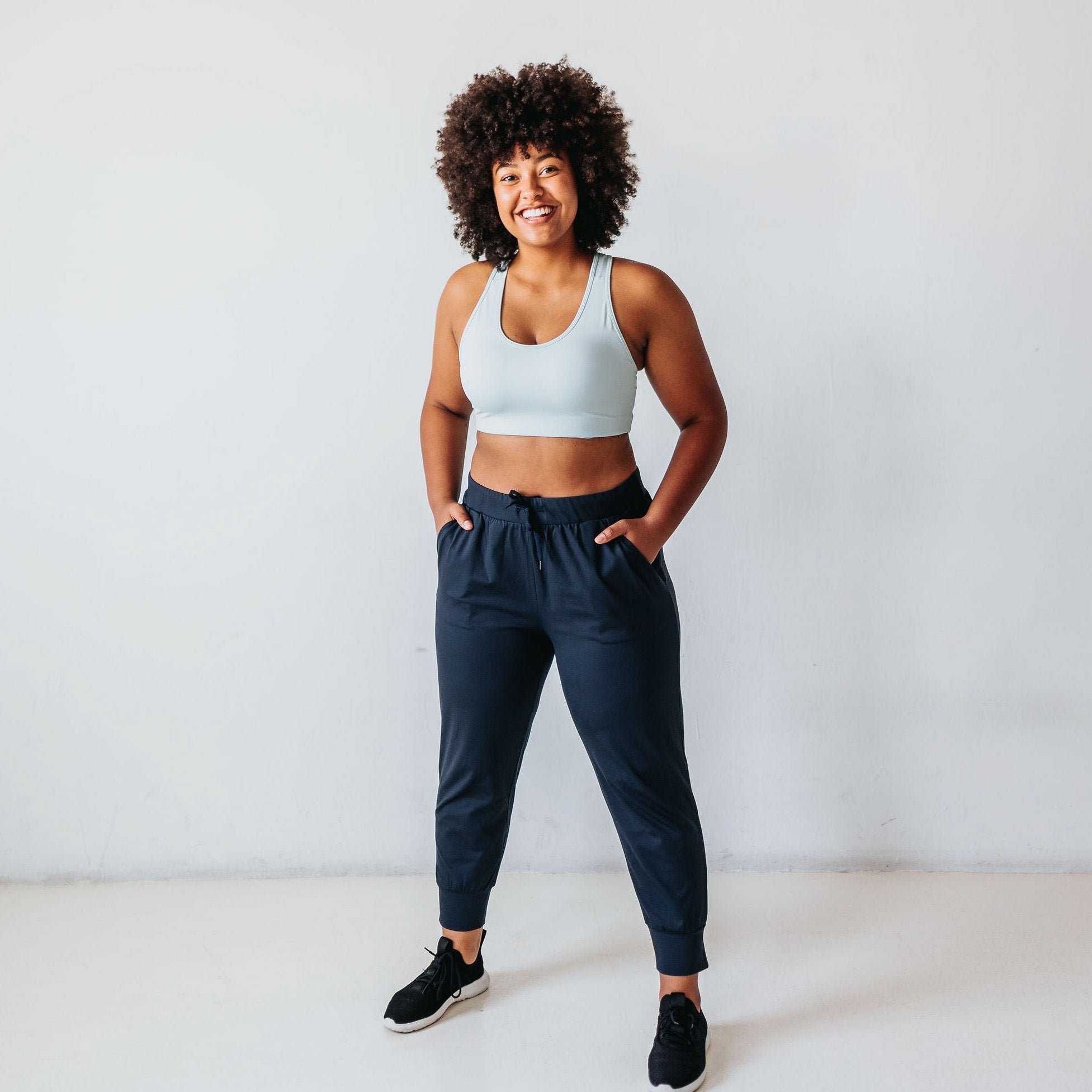 Perfect Pocket Sports Bra - Powder Blue - Senita Athletics