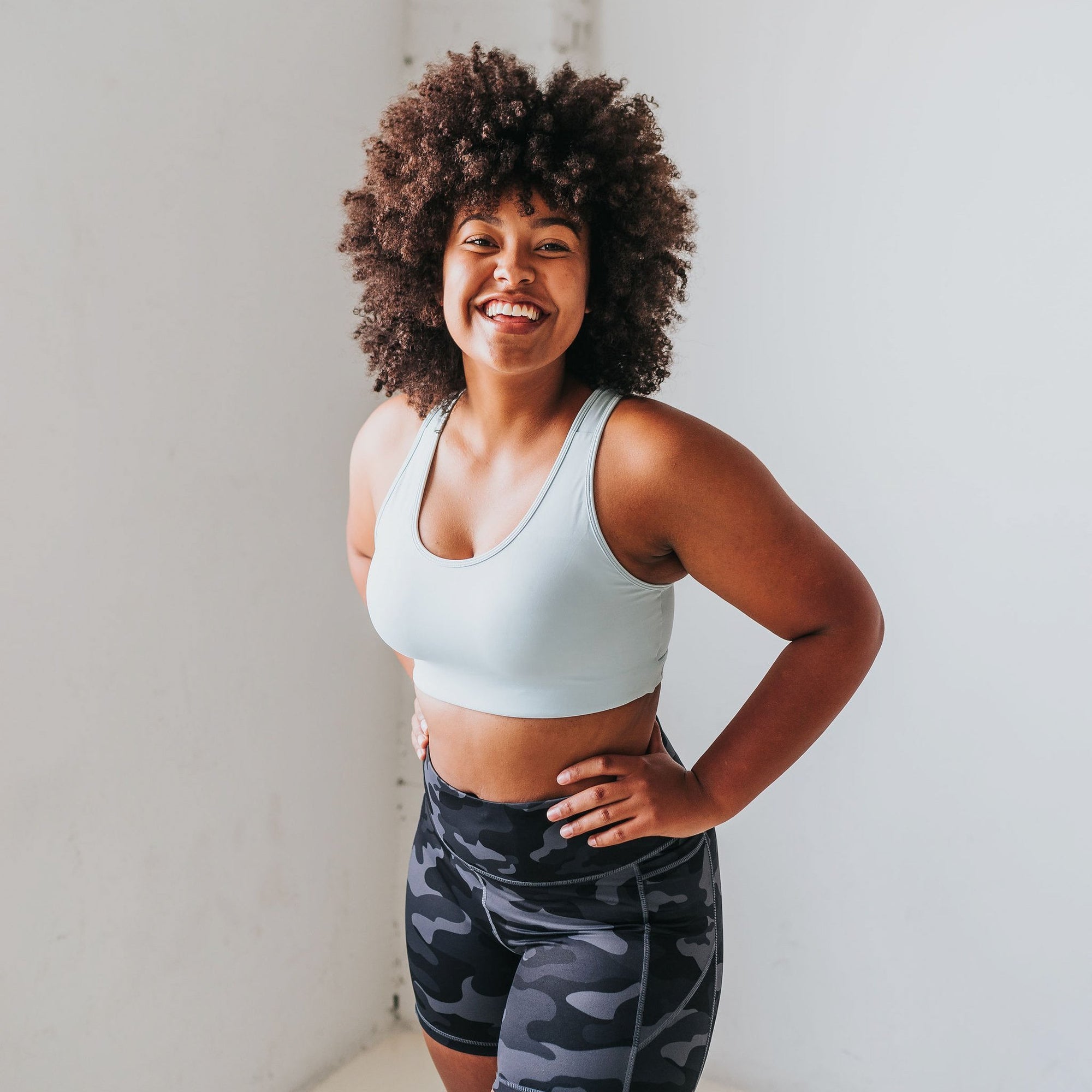Perfect Pocket Sports Bra - Powder Blue - Senita Athletics