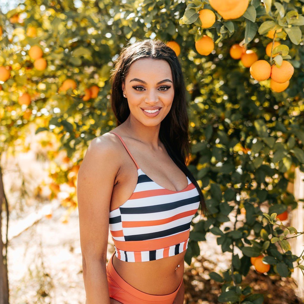 Phoenix Cropkini - Dreamsicle Stripe - Senita Athletics