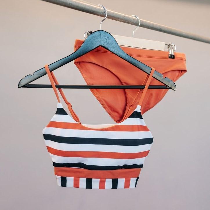 Phoenix Cropkini - Dreamsicle Stripe - Senita Athletics