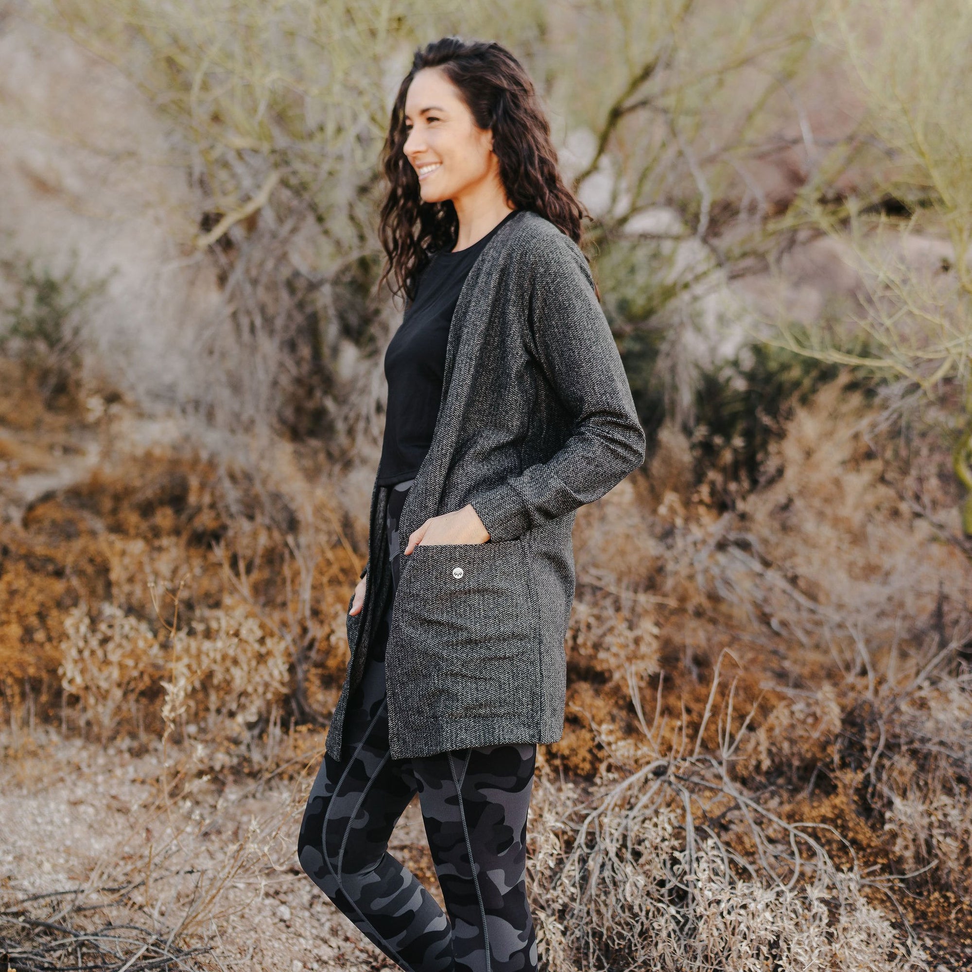 Premium Cardigan - Black - Senita Athletics